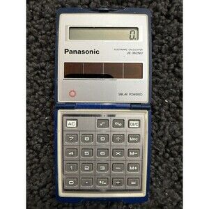 Vintage Panasonic Flip SOLAR CALCULATOR JE-362NU JAPAN Extremely Rare